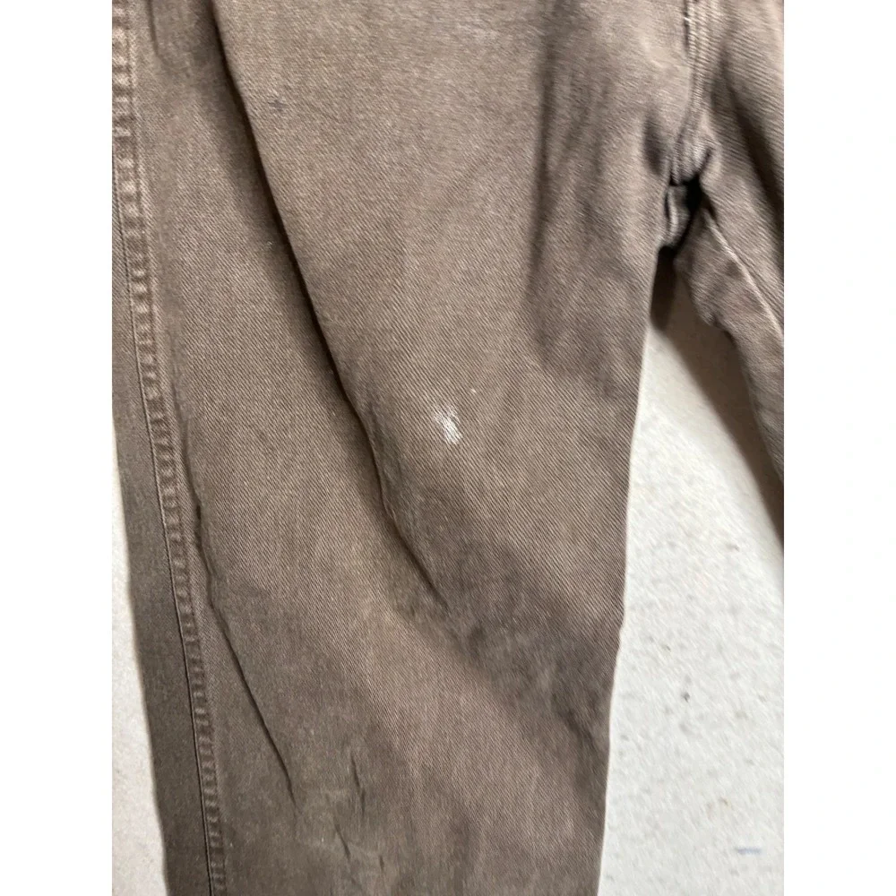 Vintage Wrangler 13MWZTN Brown‎ Jeans Mens 32x33 Distressed Made in USA Workwear